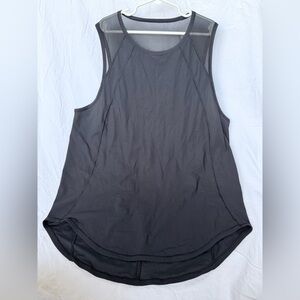 lululemon athletica Charcoal Mesh Tank Top